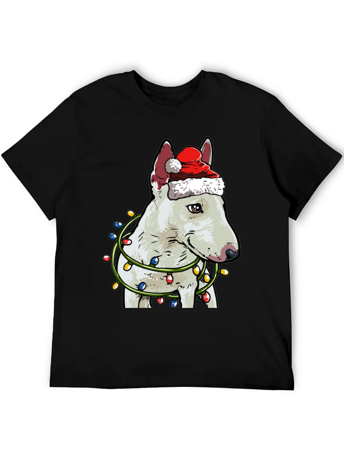 Festive Bull Terrier Christmas T-Shirt