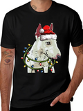 Festive Bull Terrier Christmas T-Shirt