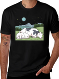 Cow & Calf Night Scene T-Shirt product image 1