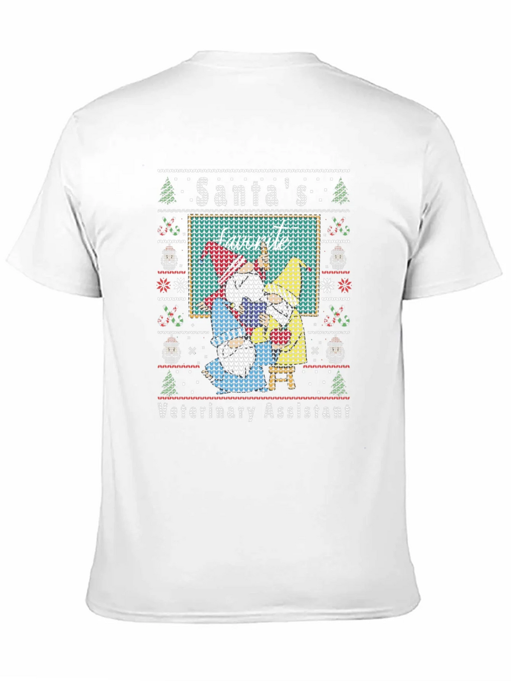 Santas Favorite Veterinary Assistant Christmas T-Shirt product image 10
