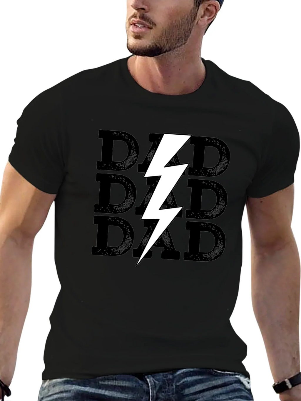 Dad Lightning Bolt Graphic T-Shirt product image 6