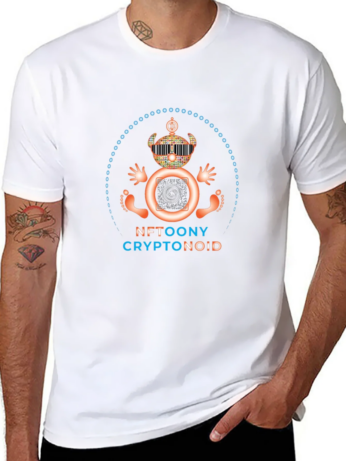 NFT Toony Cryptonoid Graphic Tee - Black product image 6
