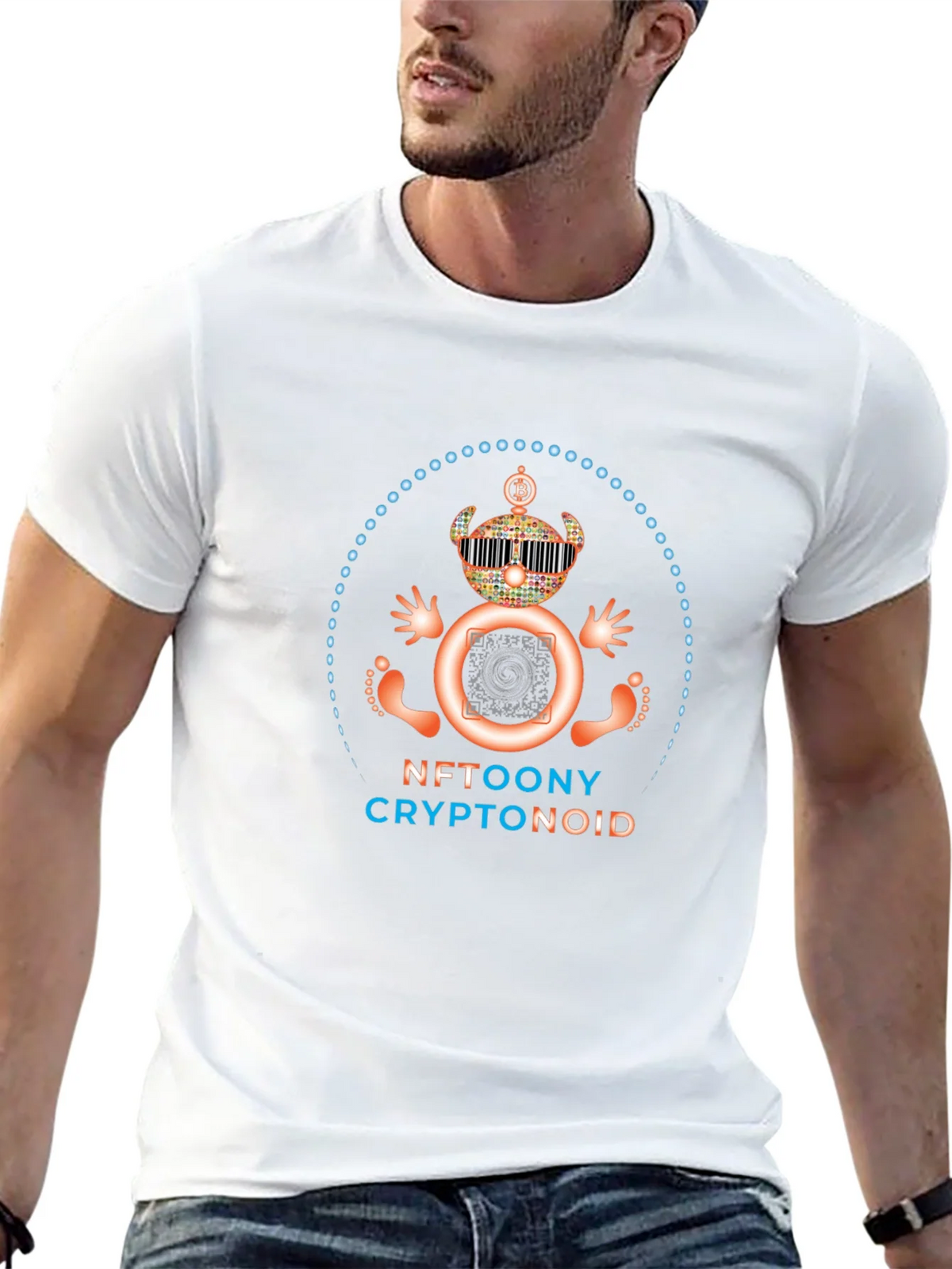 NFT Toony Cryptonoid Graphic Tee - Black product image 9