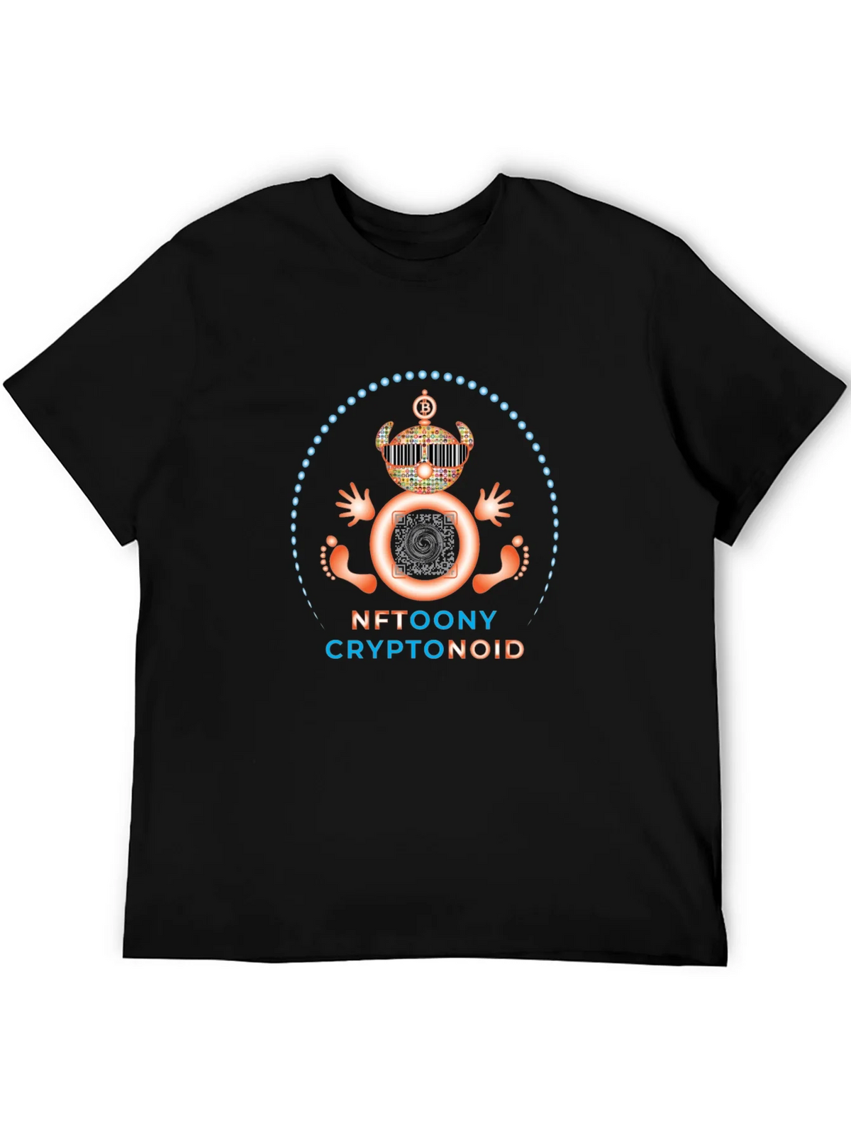 NFT Toony Cryptonoid Graphic Tee - Black product image 4