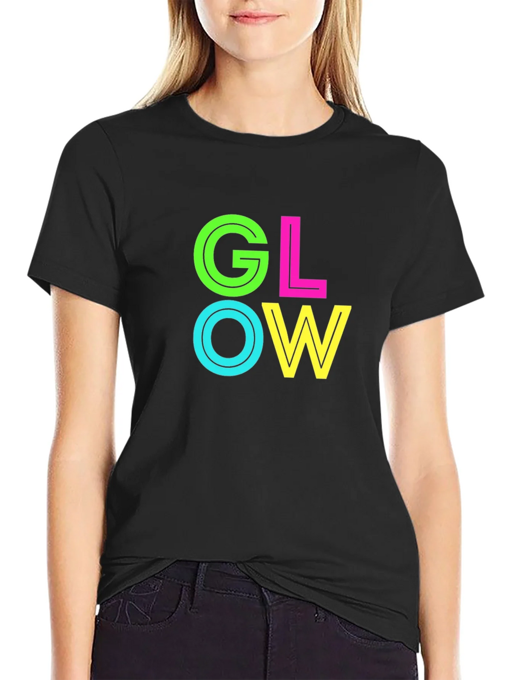 Glow Graphic Black T-Shirt product image 2