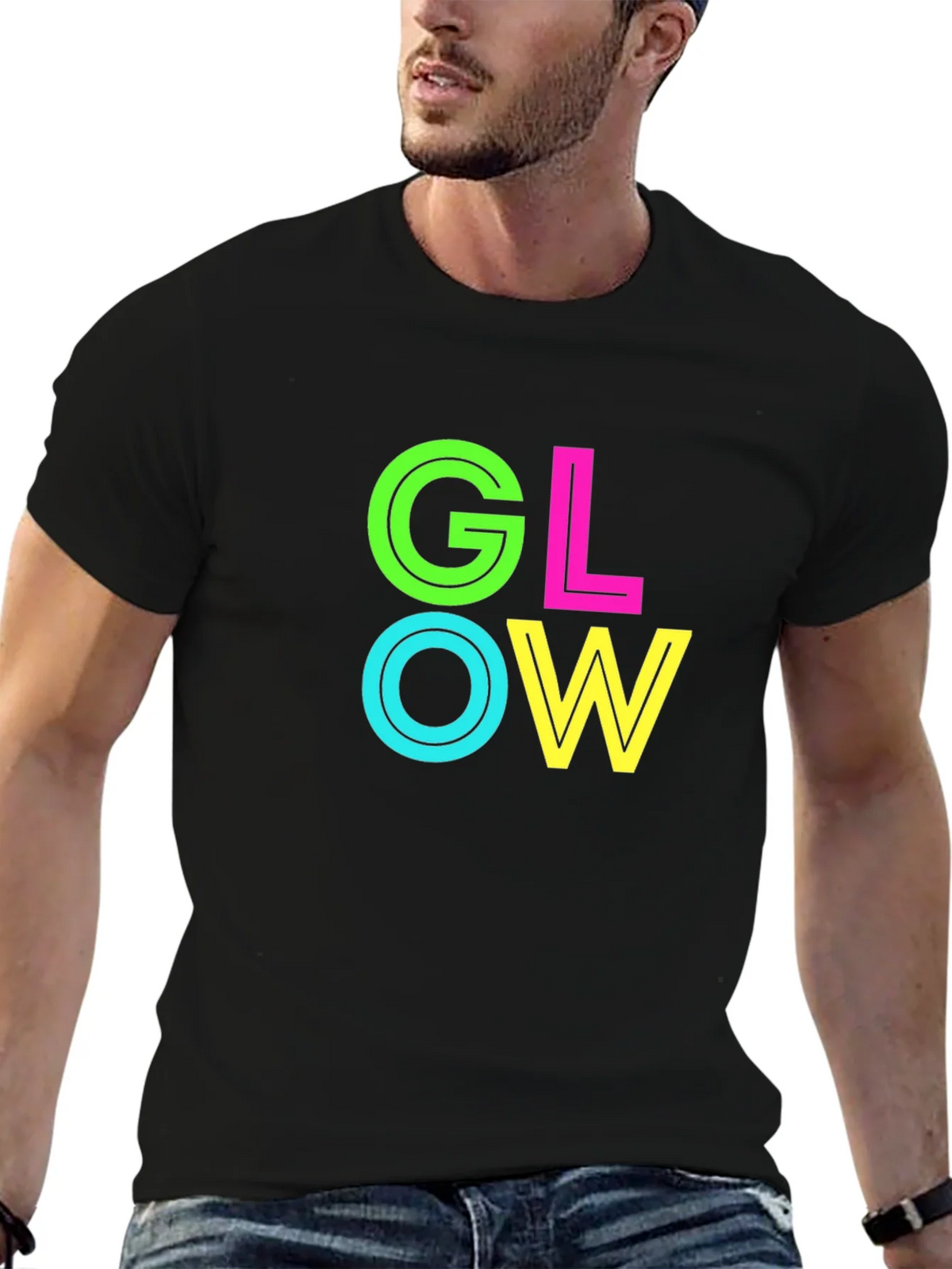 Glow Graphic Black T-Shirt product image 6