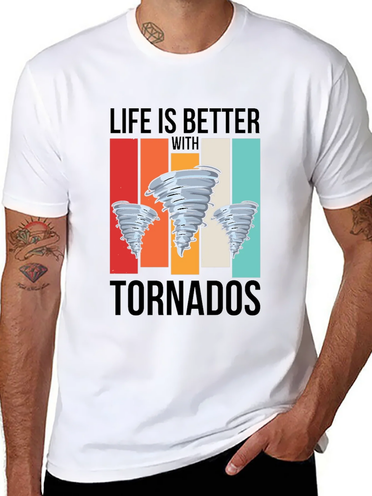 Life is Better With Tornadoes Graphic Tee product image 7