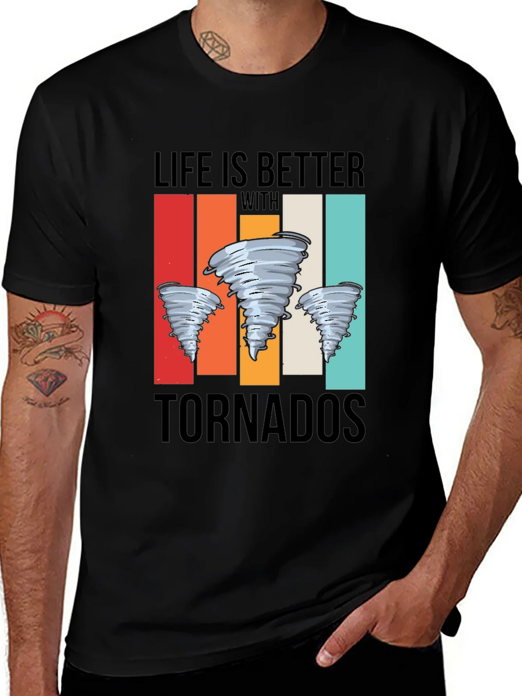 Life is Better With Tornadoes Graphic Tee product image 1