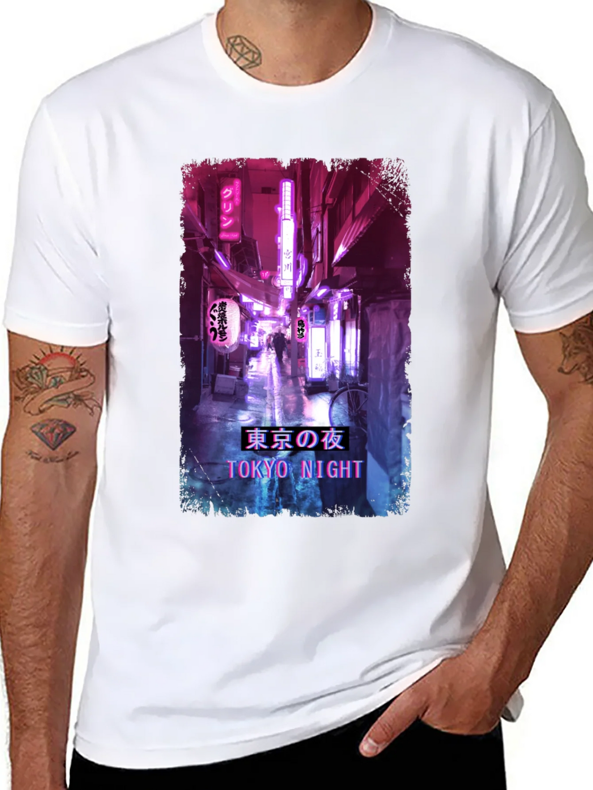 Tokyo Night Streetwear T-Shirt product image 7