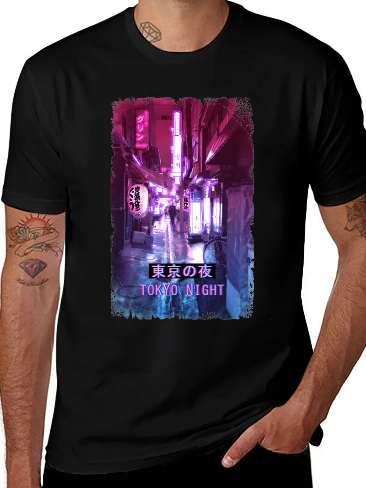 Tokyo Night Streetwear T-Shirt product image 1
