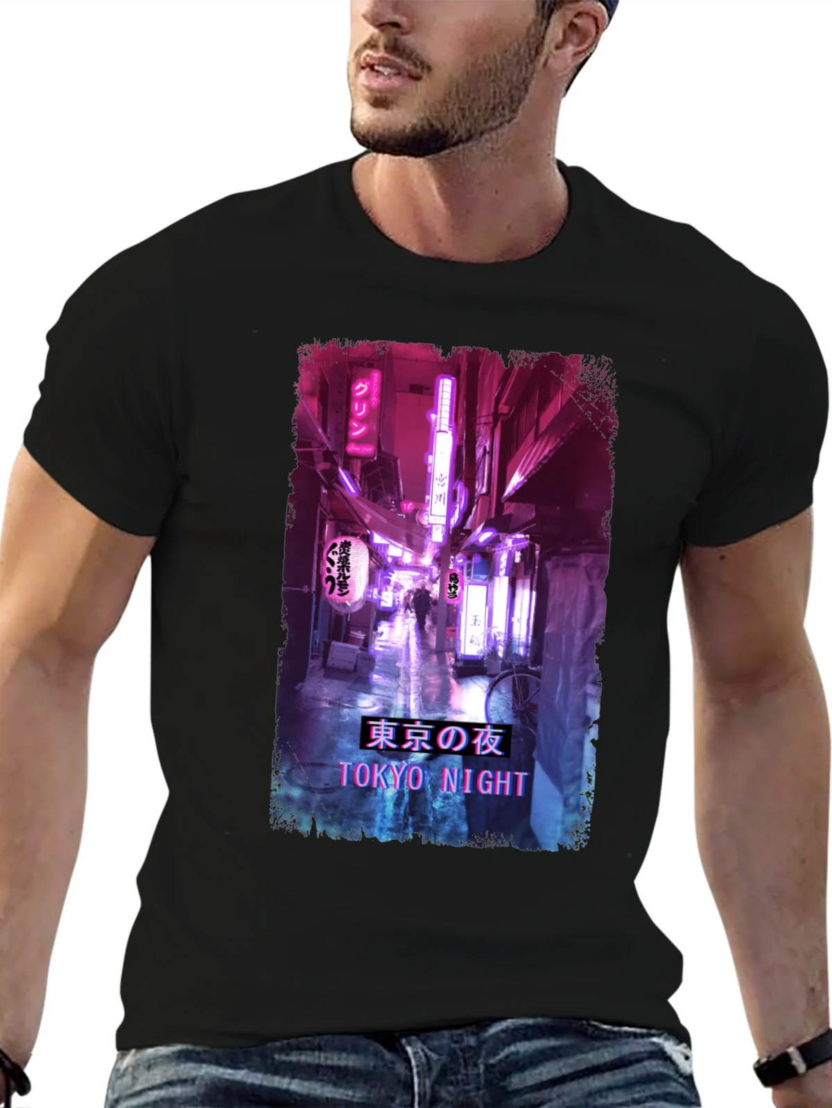 Tokyo Night Streetwear T-Shirt product image 6