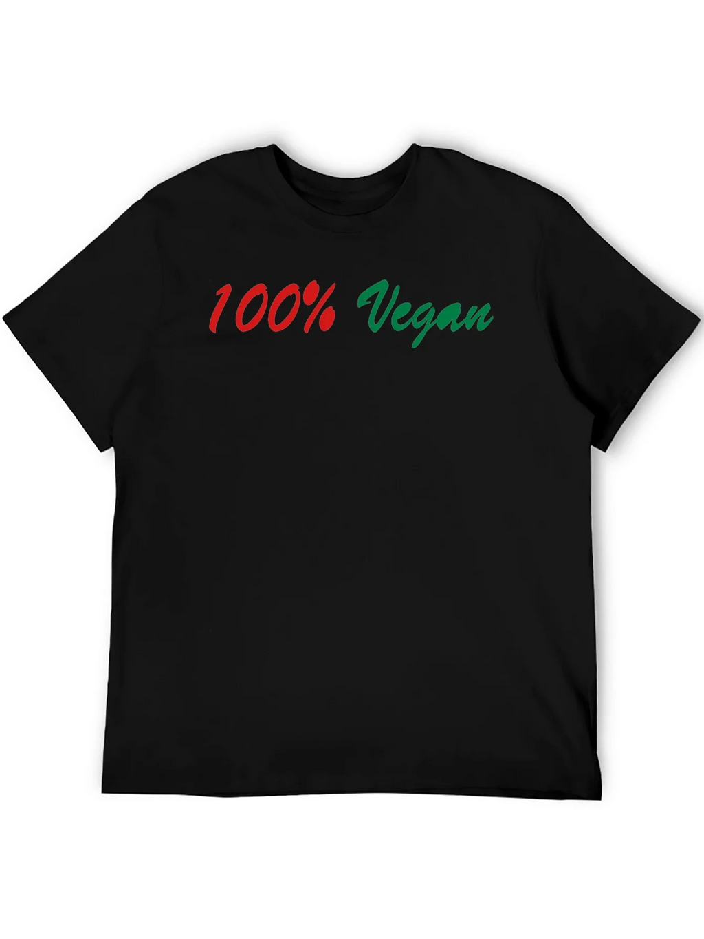 100% Vegan Graphic Tee - Black product image 5