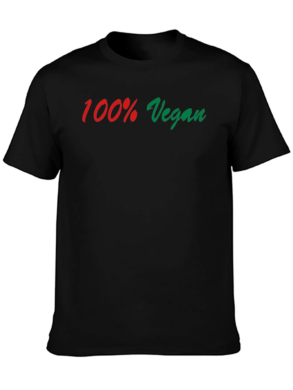 100% Vegan Graphic Tee - Black product image 3