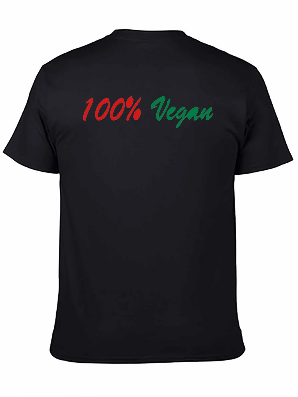 100% Vegan Graphic Tee - Black product image 4