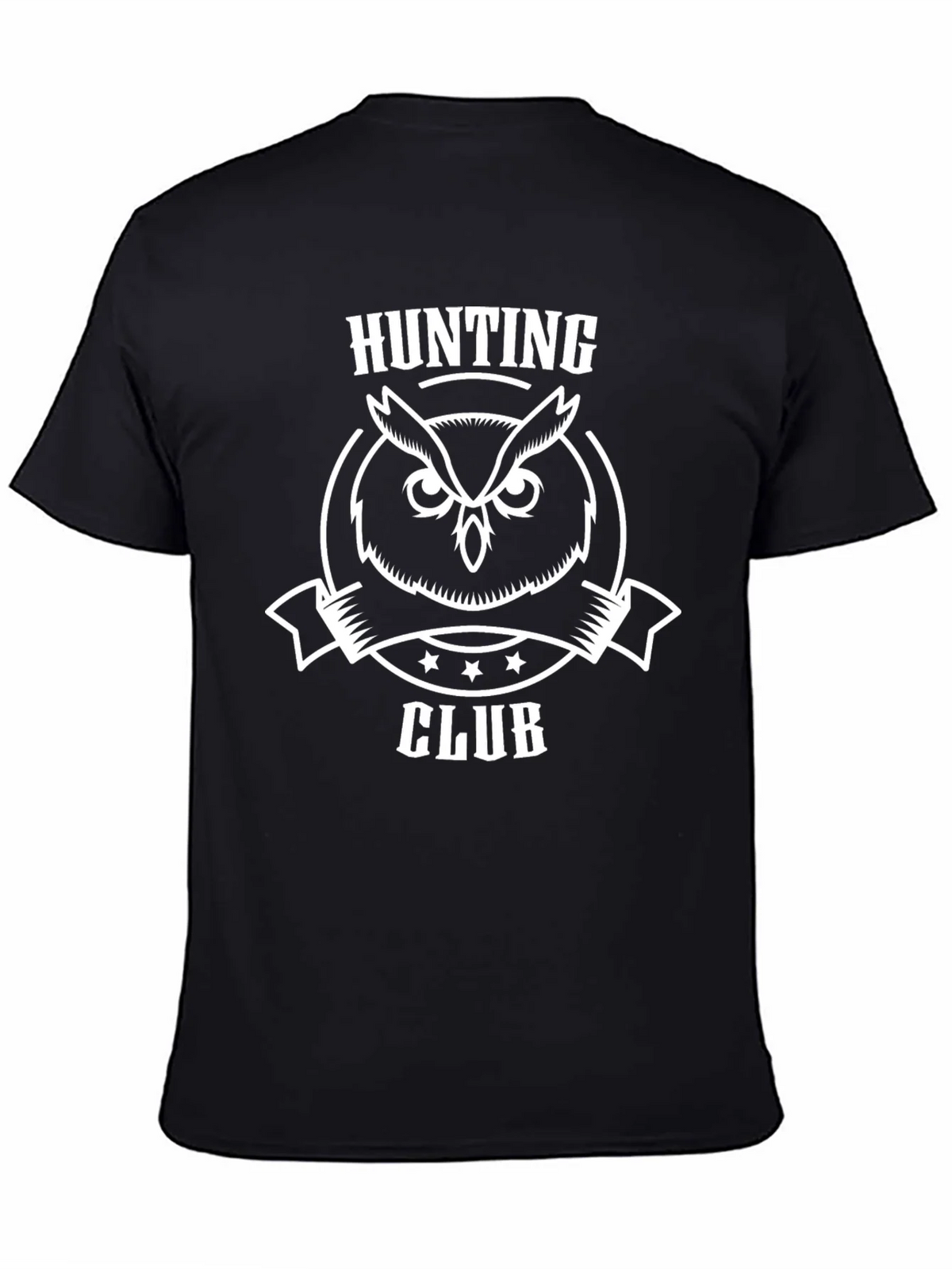 Hunting Club Owl T-Shirt - Black Cotton Tee product image 4