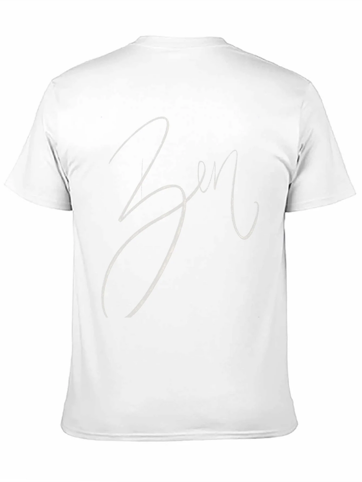 Zen Script Tee - Stylish Black Cotton Blend T-Shirt product image 10