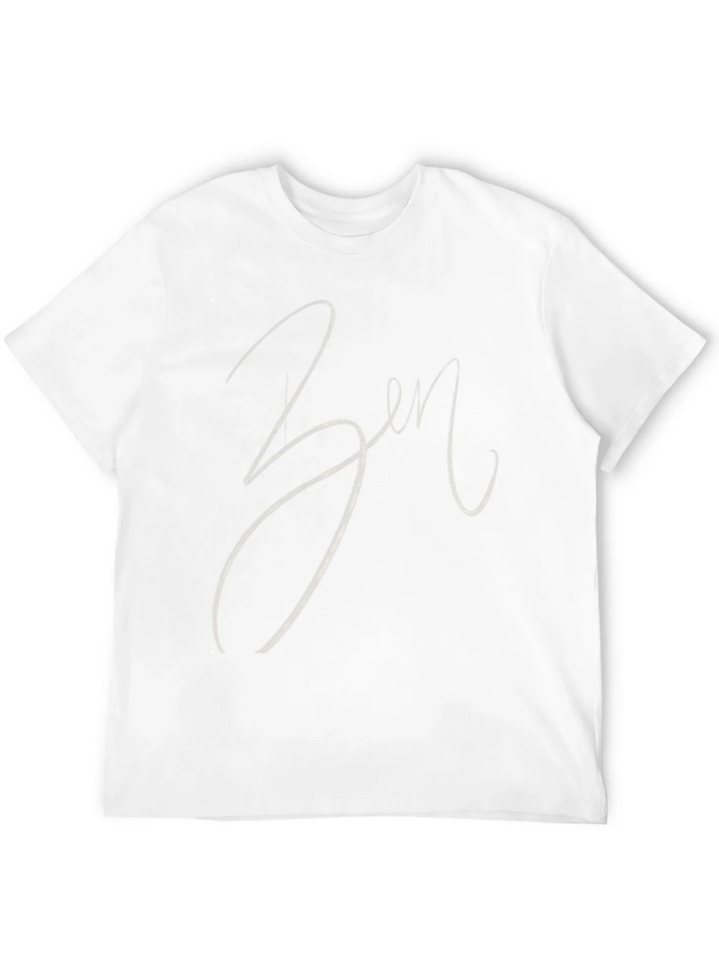 Zen Script Tee - Stylish Black Cotton Blend T-Shirt product image 11