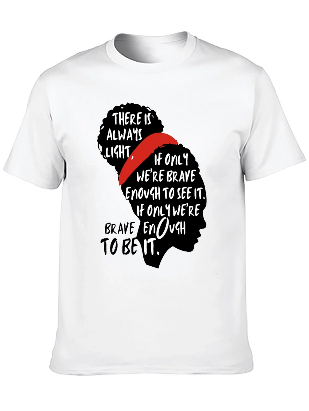 Inspirational Bravery Graphic Tee - Black product image 9