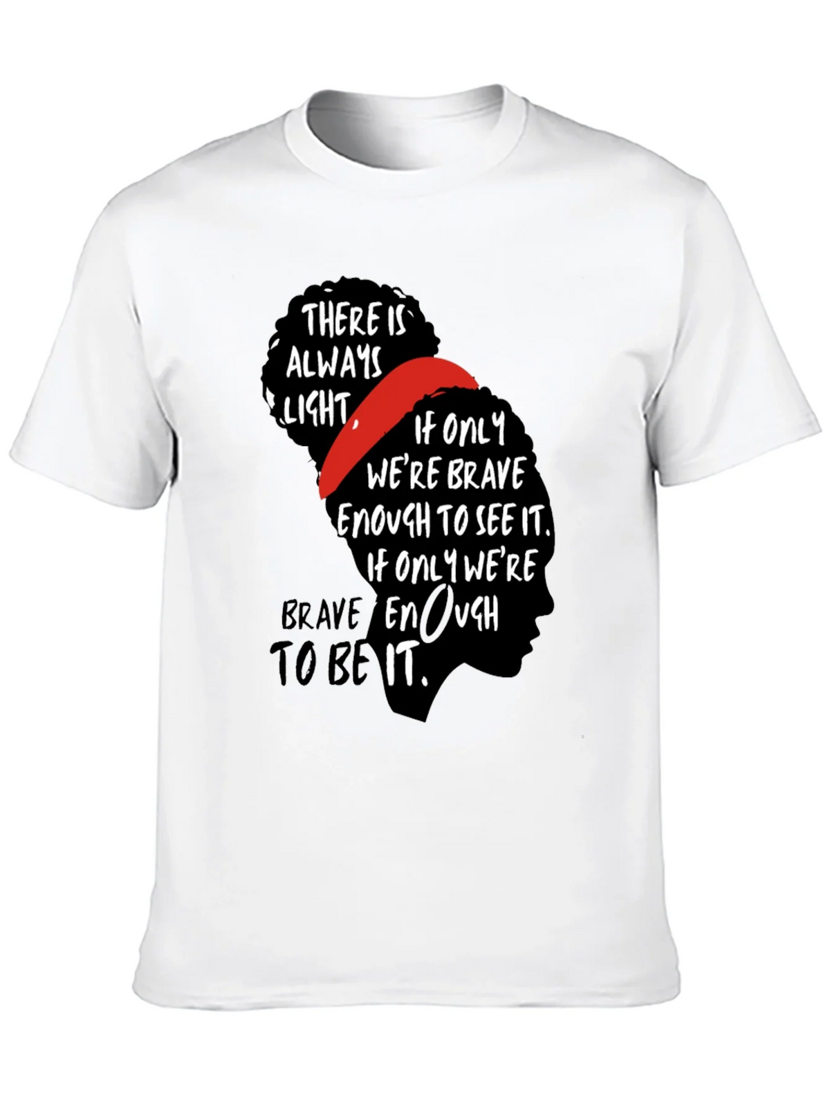 Inspirational Bravery Graphic Tee - Black product image 9