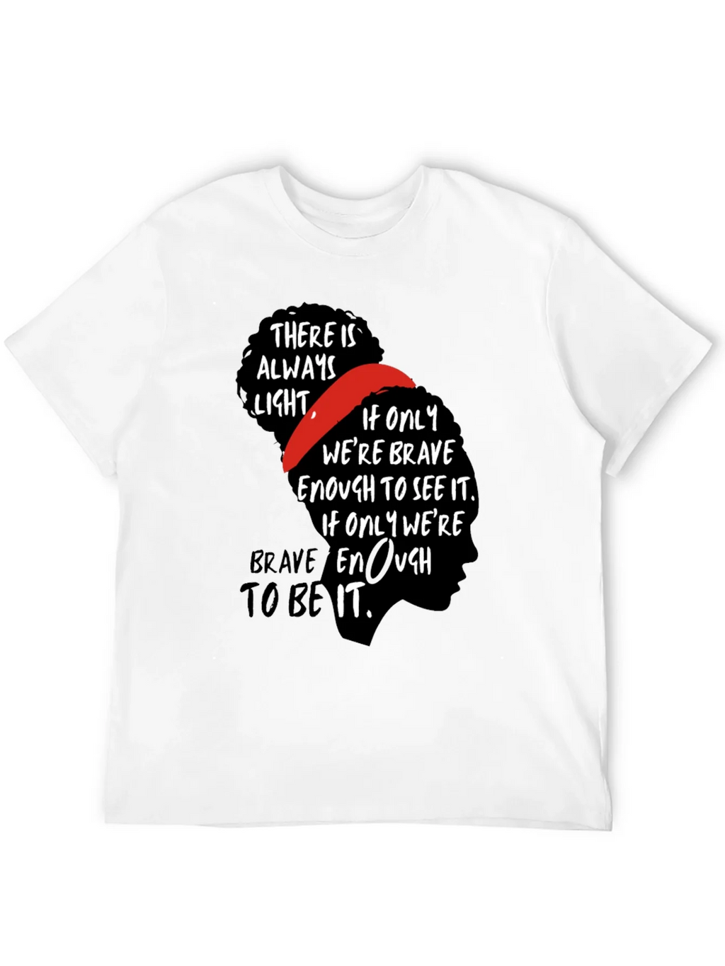 Inspirational Bravery Graphic Tee - Black product image 11