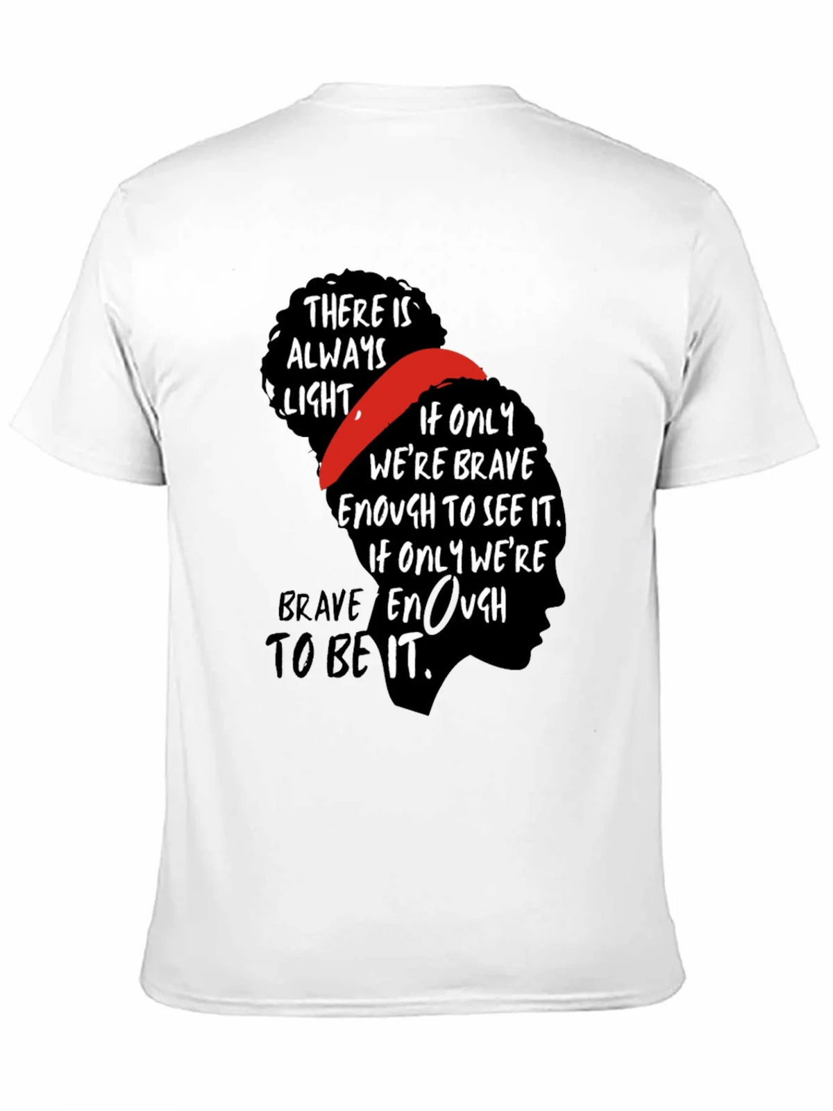 Inspirational Bravery Graphic Tee - Black product image 10