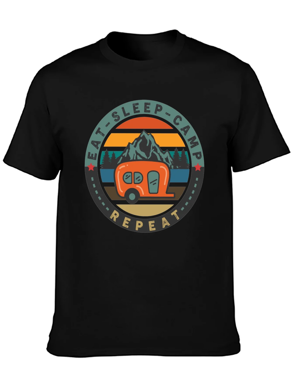 Eat Sleep Camp Repeat T-Shirt product image 3