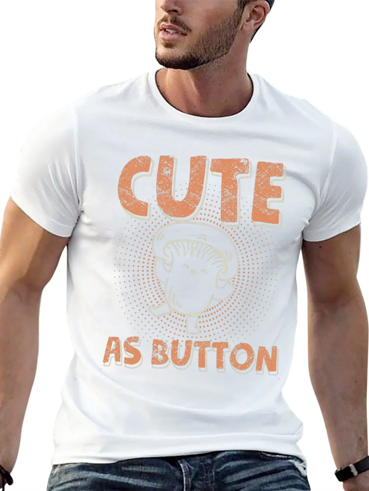 Cute as Button Mushroom Graphic Tee product image 12