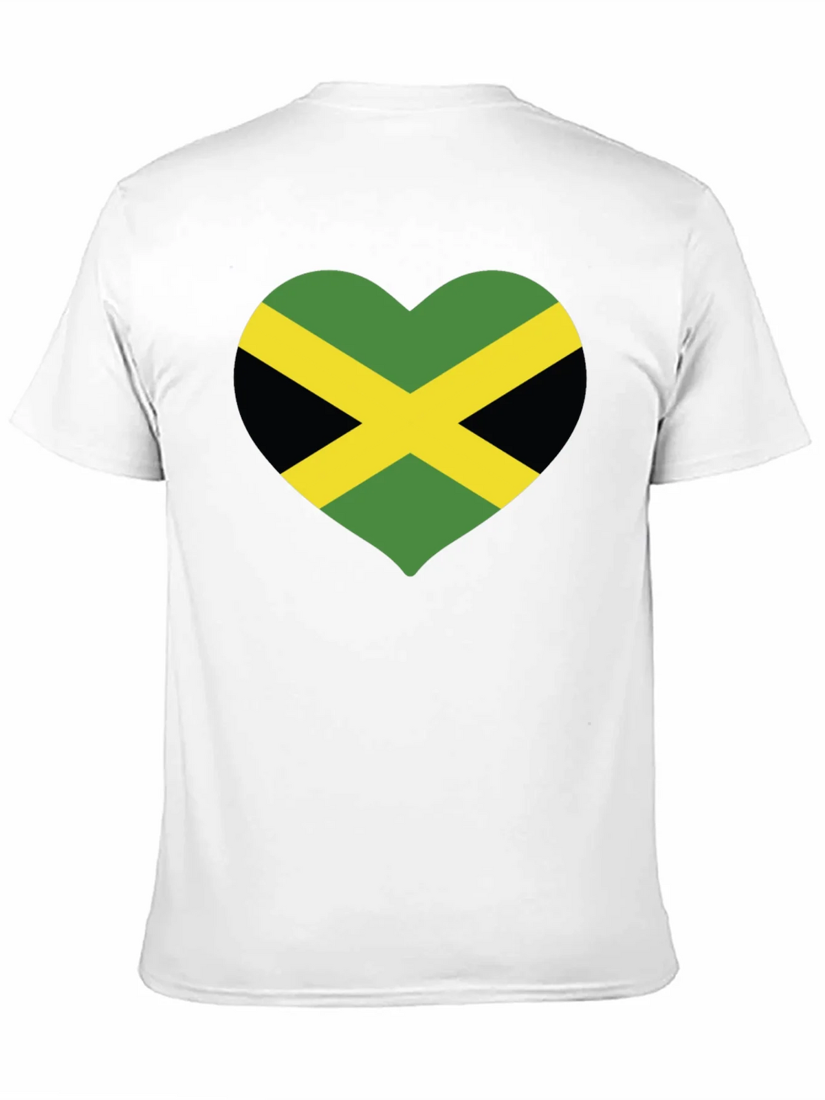 Jamaica Flag Heart T-Shirt - Black product image 10