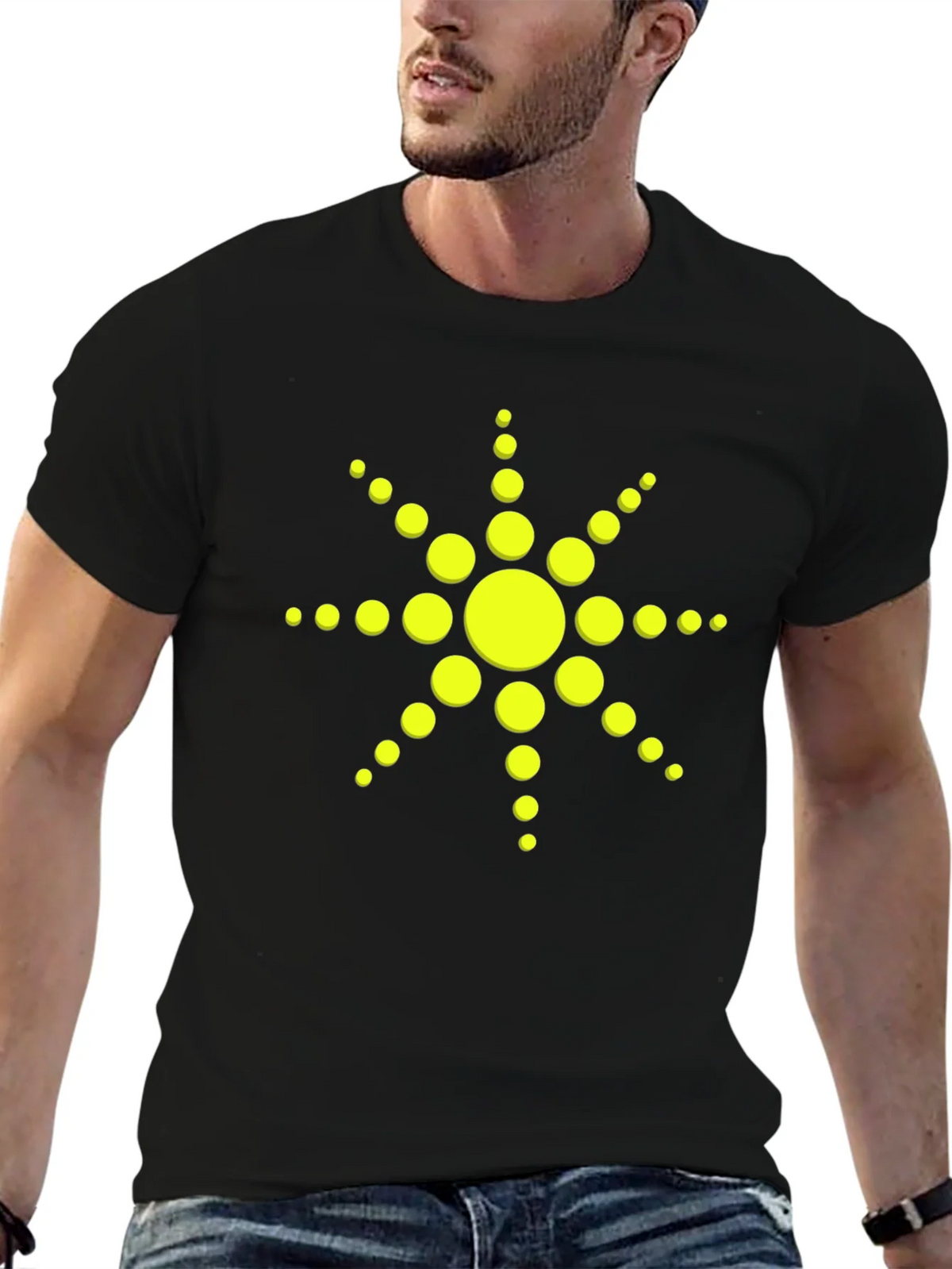 Solar Flare Graphic Tee - Black product image 6