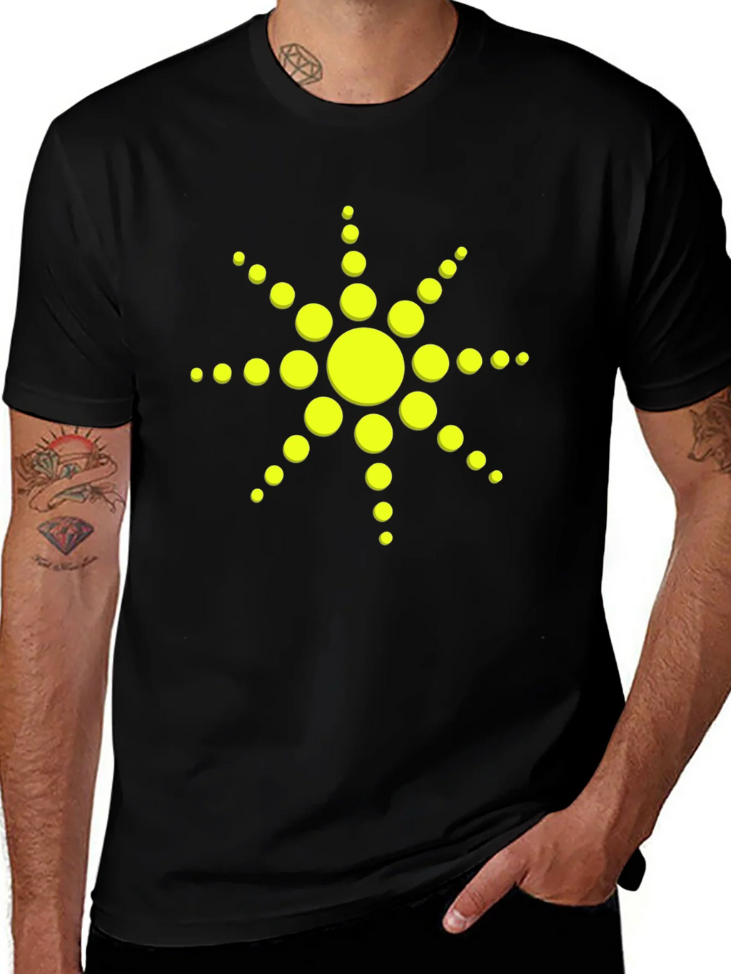 Solar Flare Graphic Tee - Black product image 1