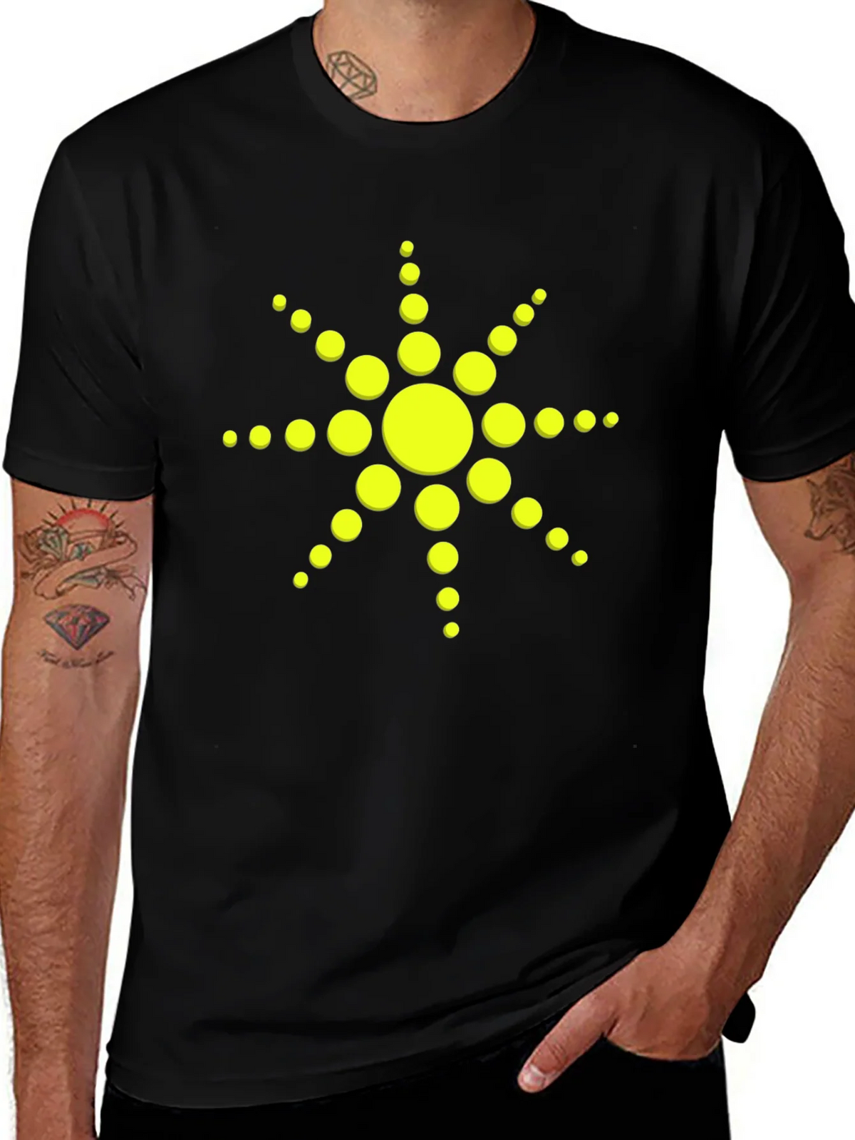Solar Flare Graphic Tee - Black product image 1