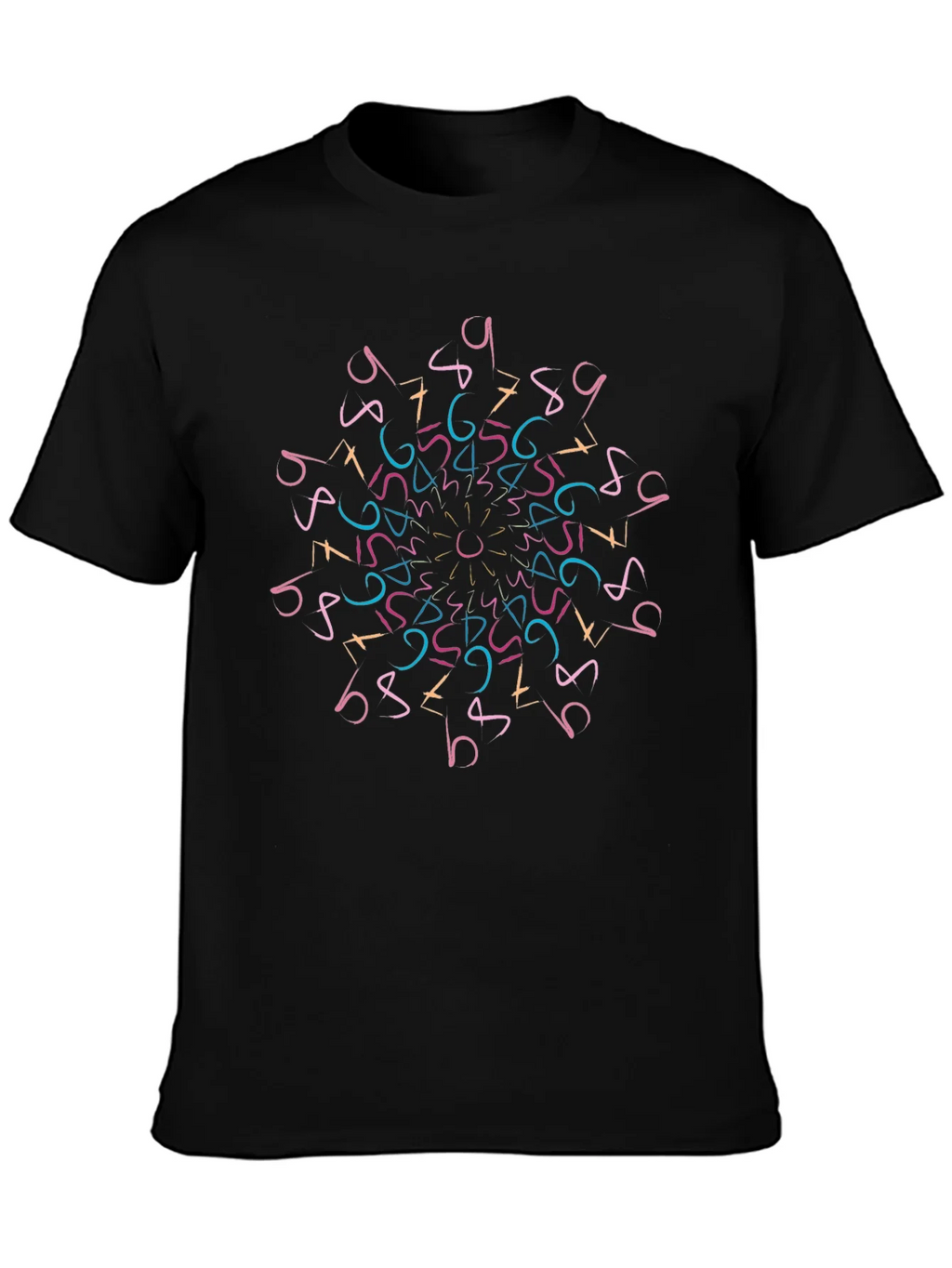 Geometric Numbers Mandala T-Shirt product image 3