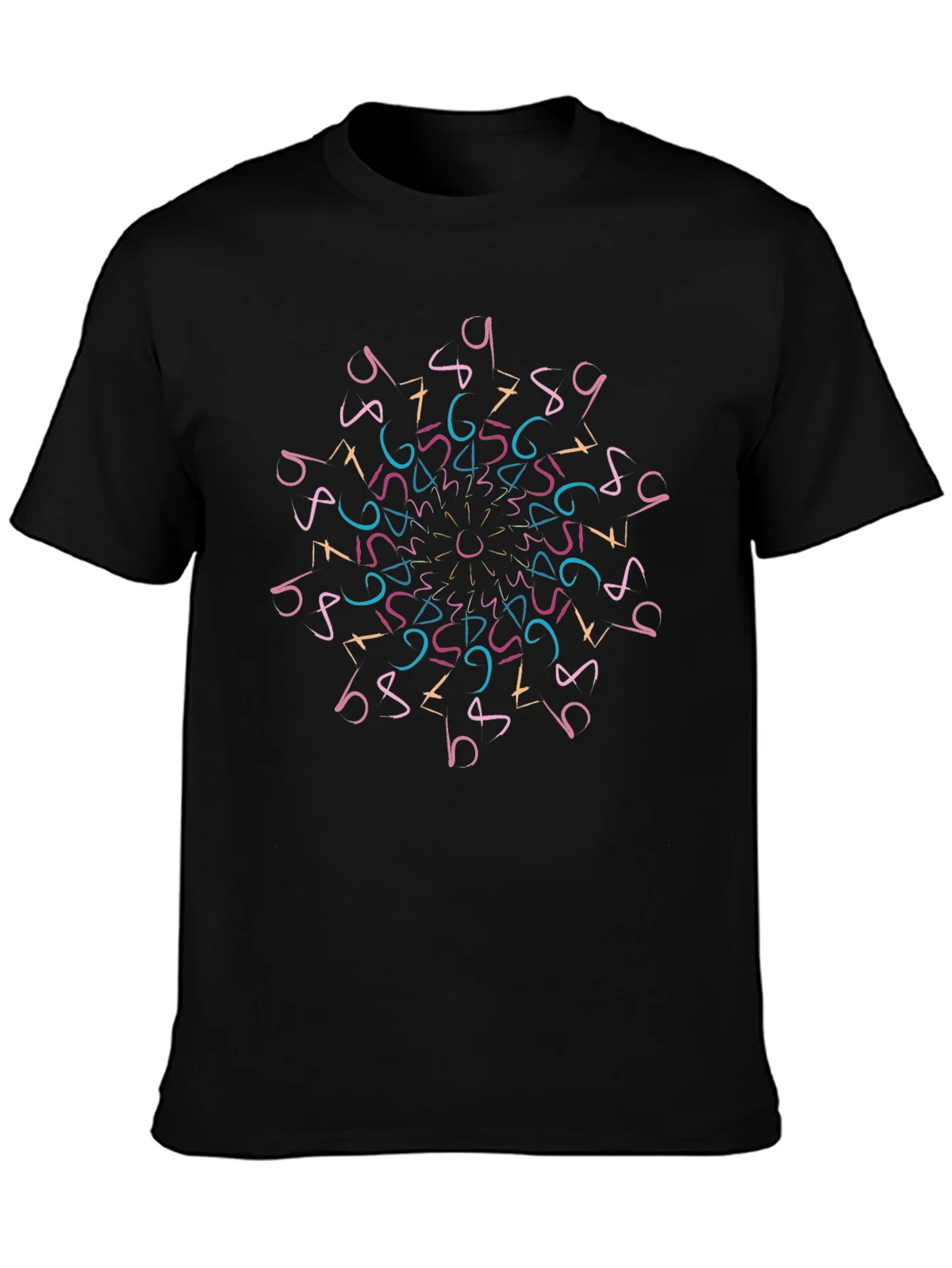 Geometric Numbers Mandala T-Shirt product image 3