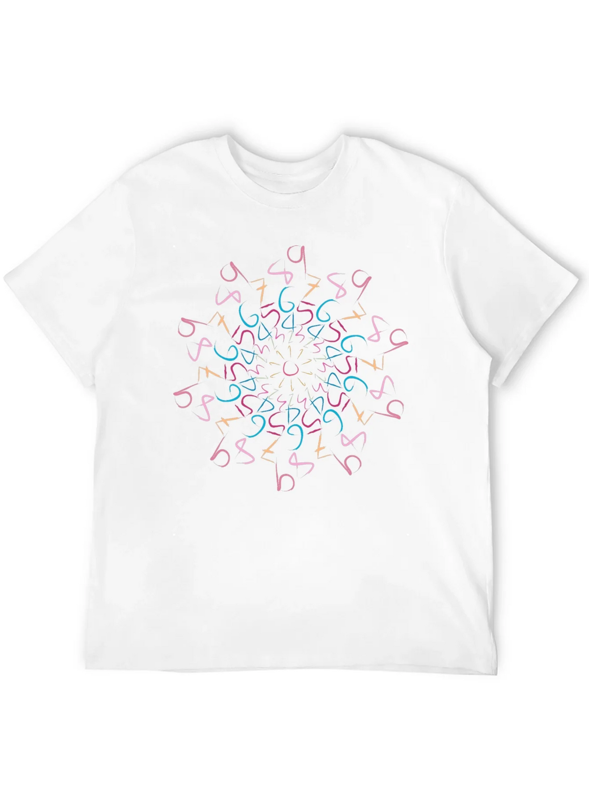 Geometric Numbers Mandala T-Shirt product image 11
