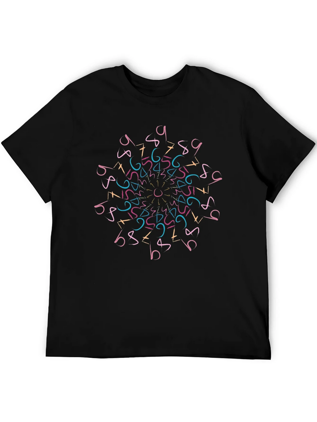 Geometric Numbers Mandala T-Shirt product image 5