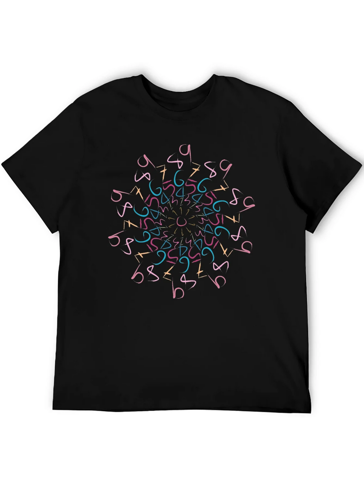 Geometric Numbers Mandala T-Shirt product image 5