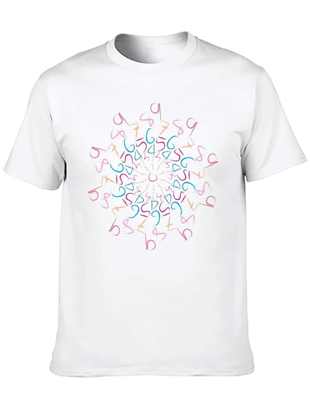 Geometric Numbers Mandala T-Shirt product image 9