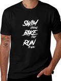 Swim Bike Run T-Shirt - Triathlon Motivation product image 1
