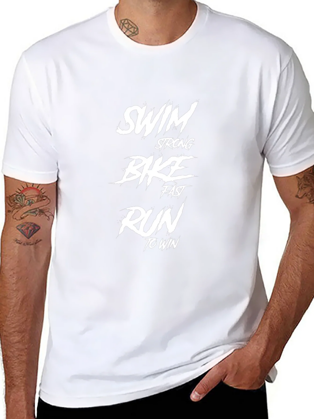 Swim Bike Run T-Shirt - Triathlon Motivation product image 5