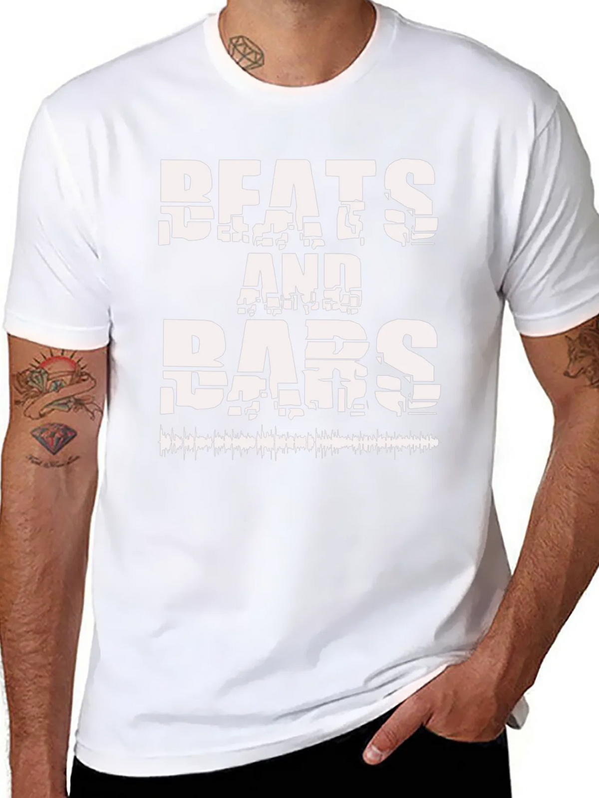 Beats and Bars Graphic Tee - Cool Music Lover T-Shirt product image 7