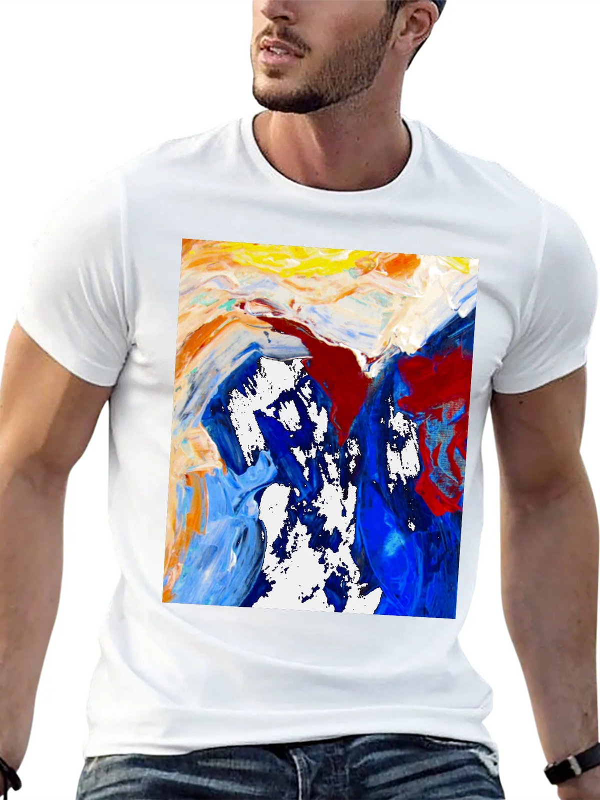 Abstract Art Tee - Bold Colors Modern Design product image 12