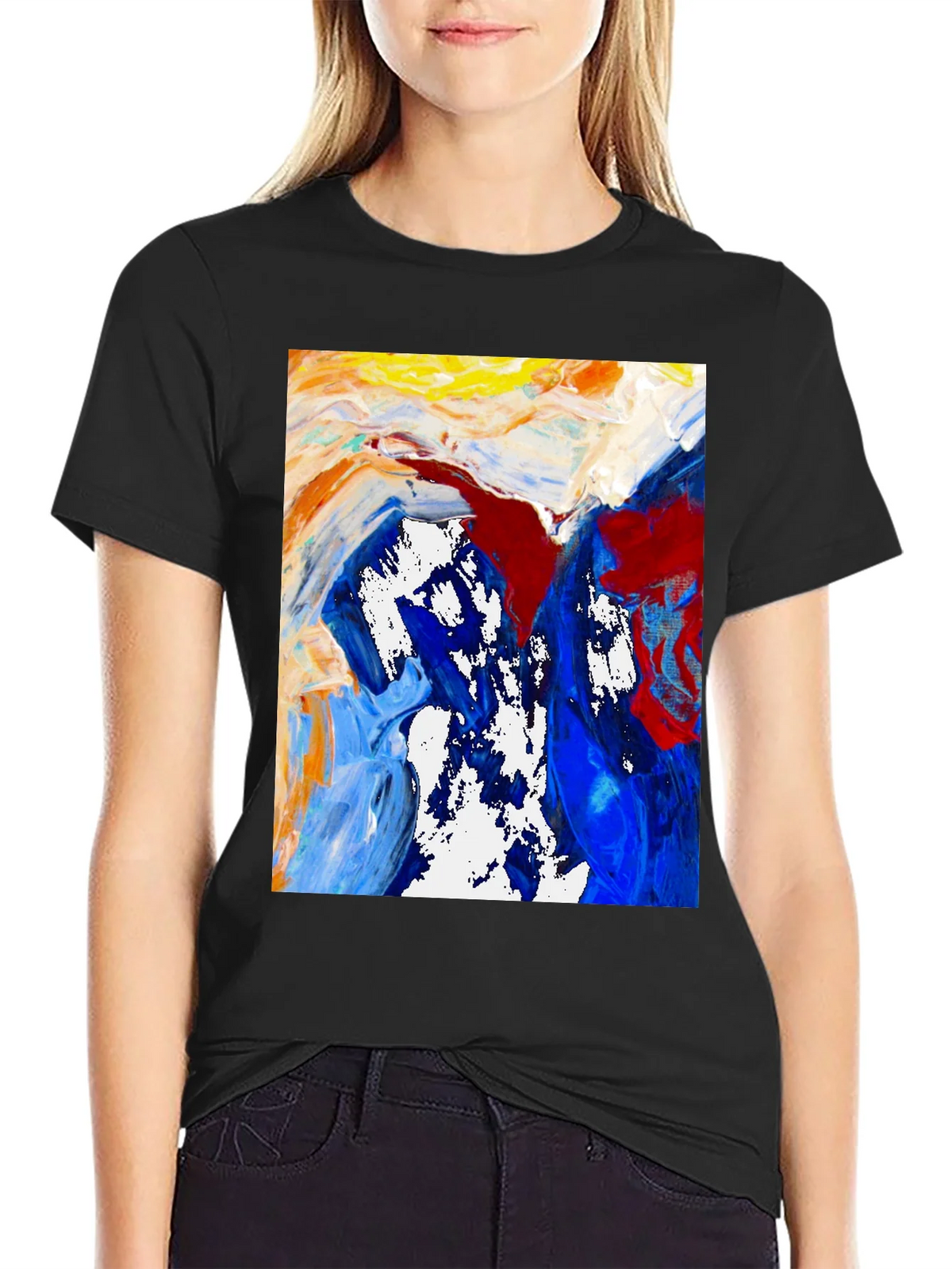Abstract Art Tee - Bold Colors Modern Design product image 2