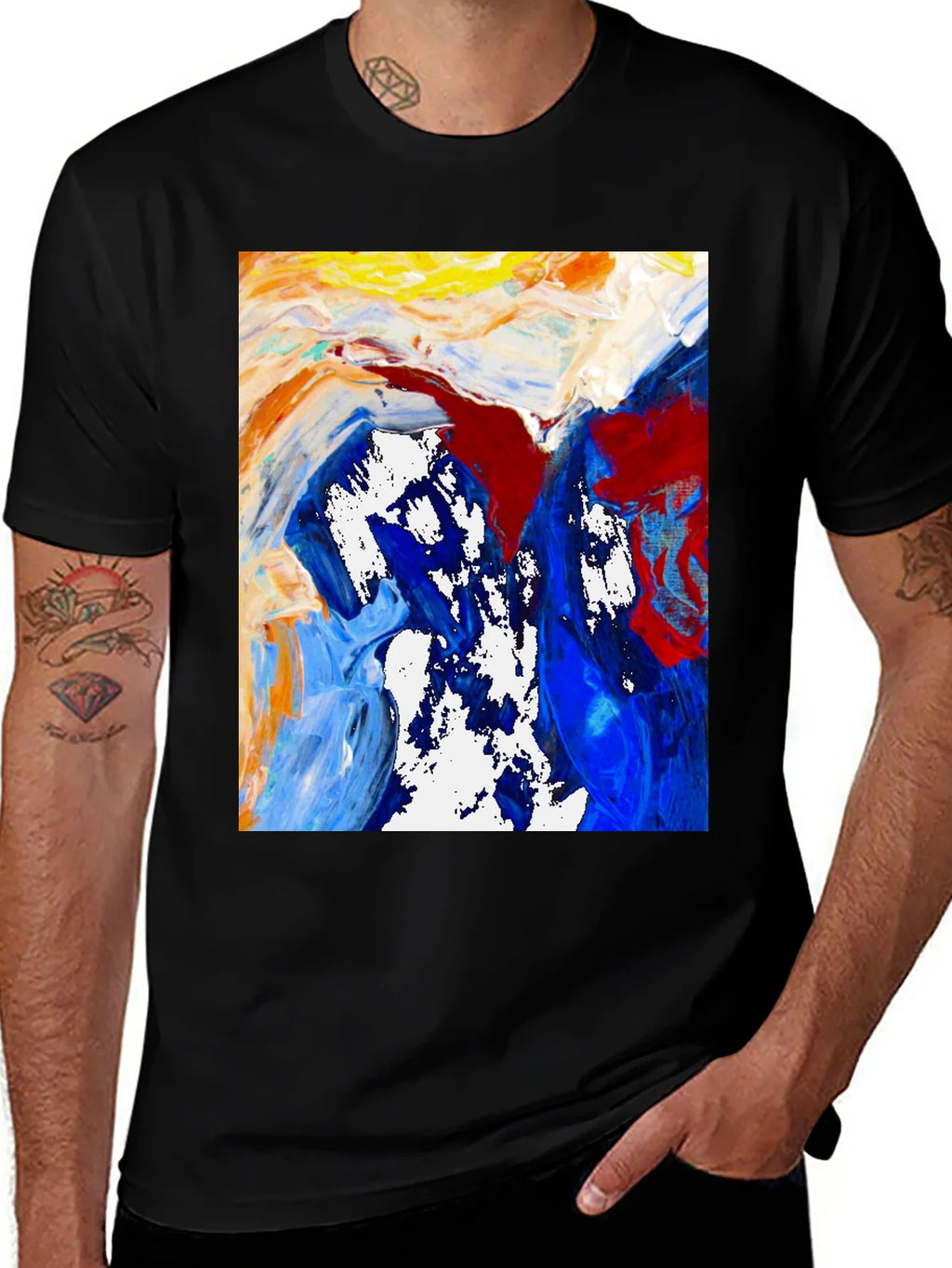 Abstract Art Tee - Bold Colors Modern Design product image 1