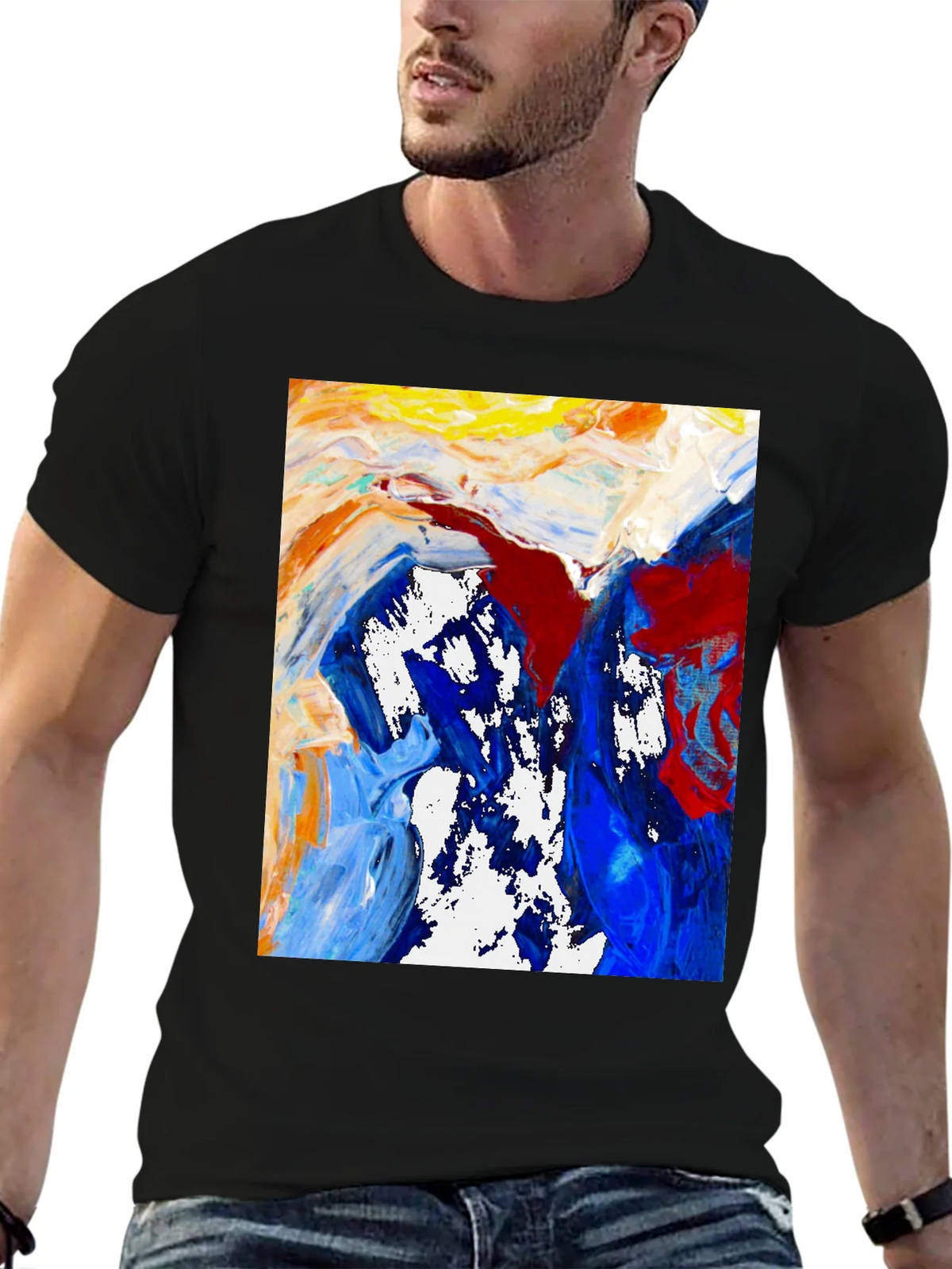 Abstract Art Tee - Bold Colors Modern Design product image 6