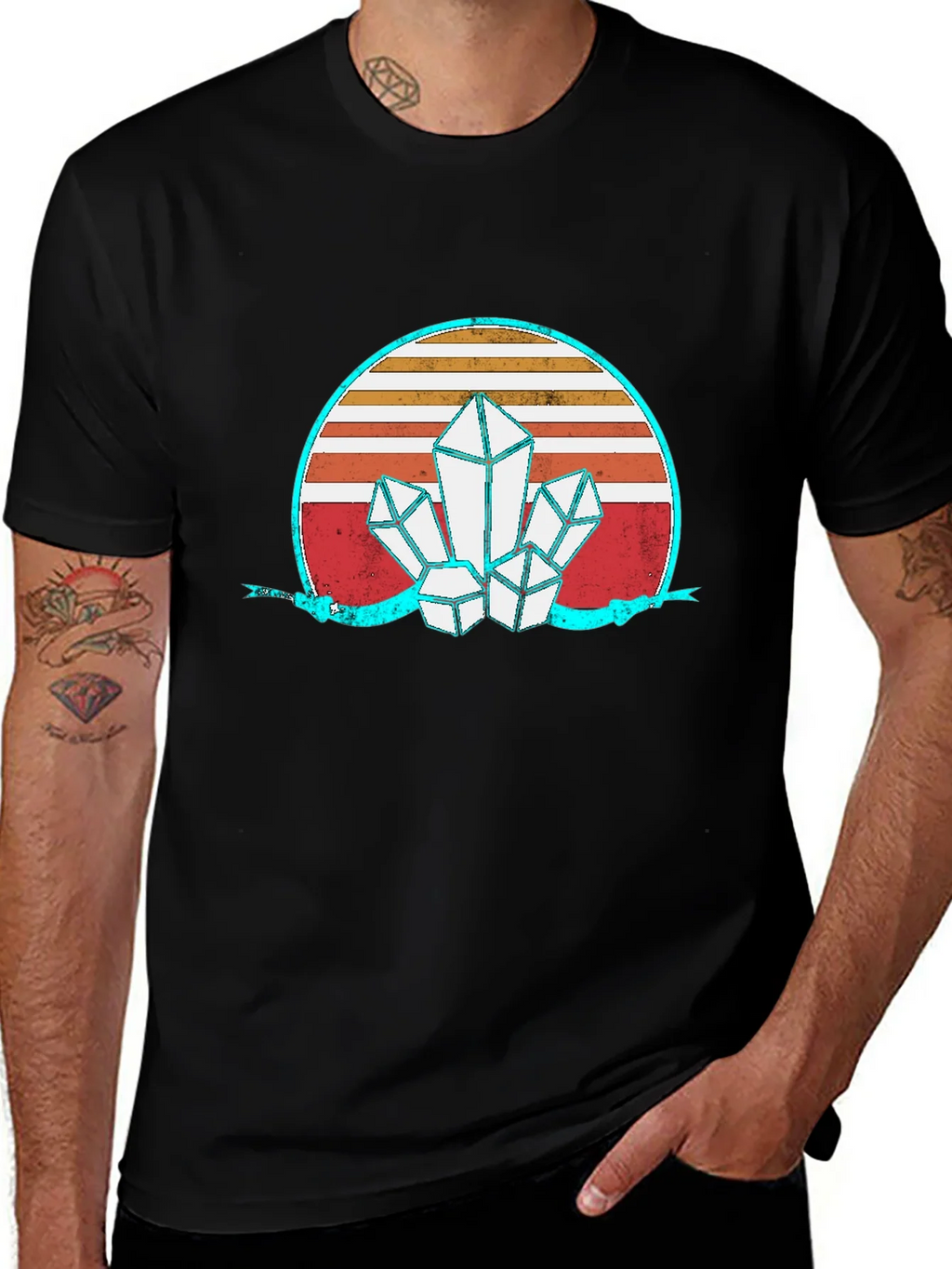 Retro Crystal Graphic T-Shirt product image 1