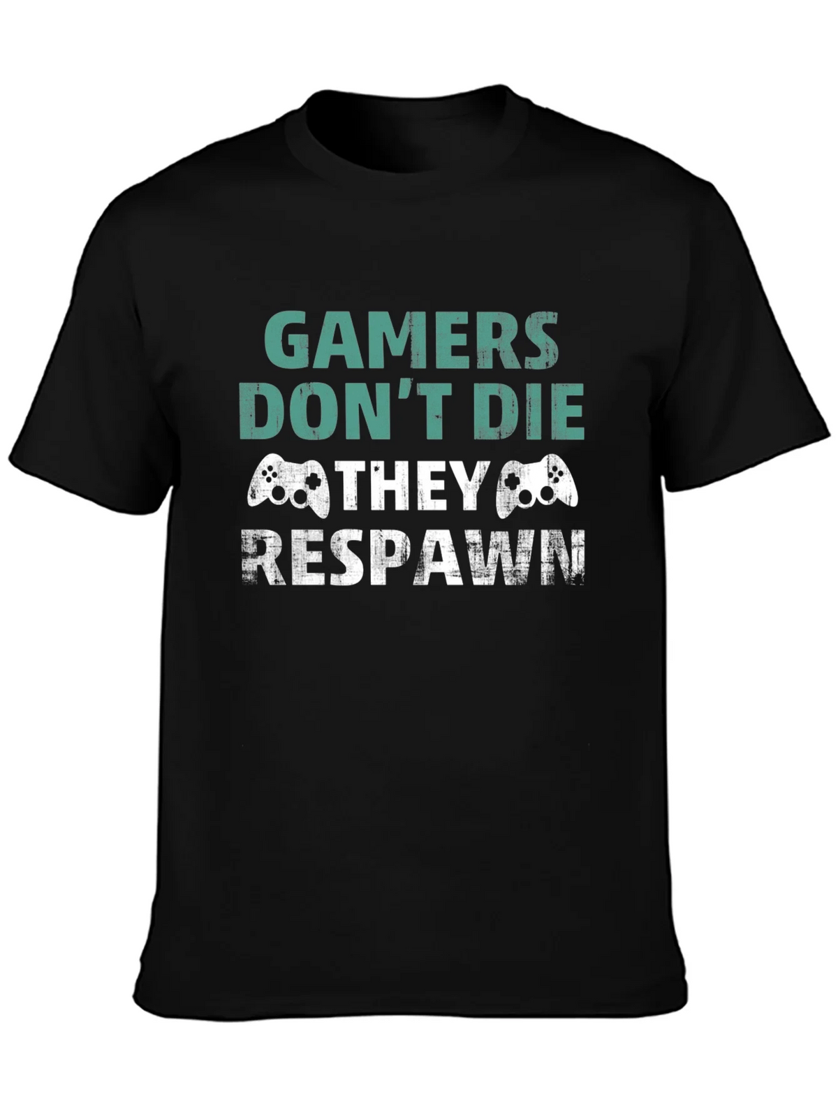 Gamer Respawn Graphic T-Shirt - Black product image 2