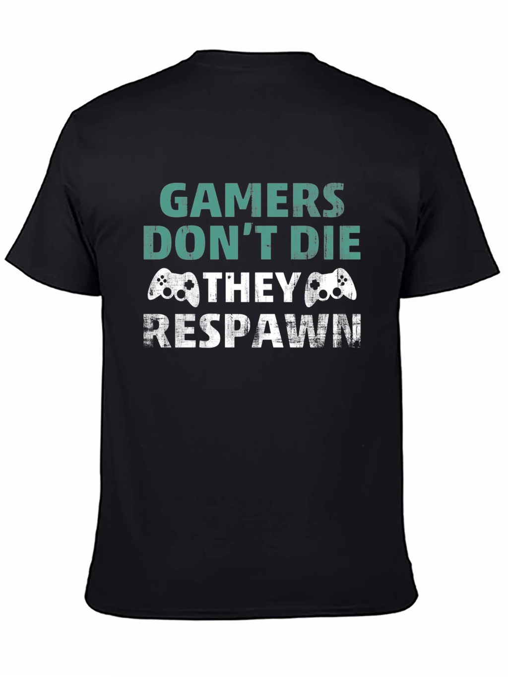 Gamer Respawn Graphic T-Shirt - Black product image 3