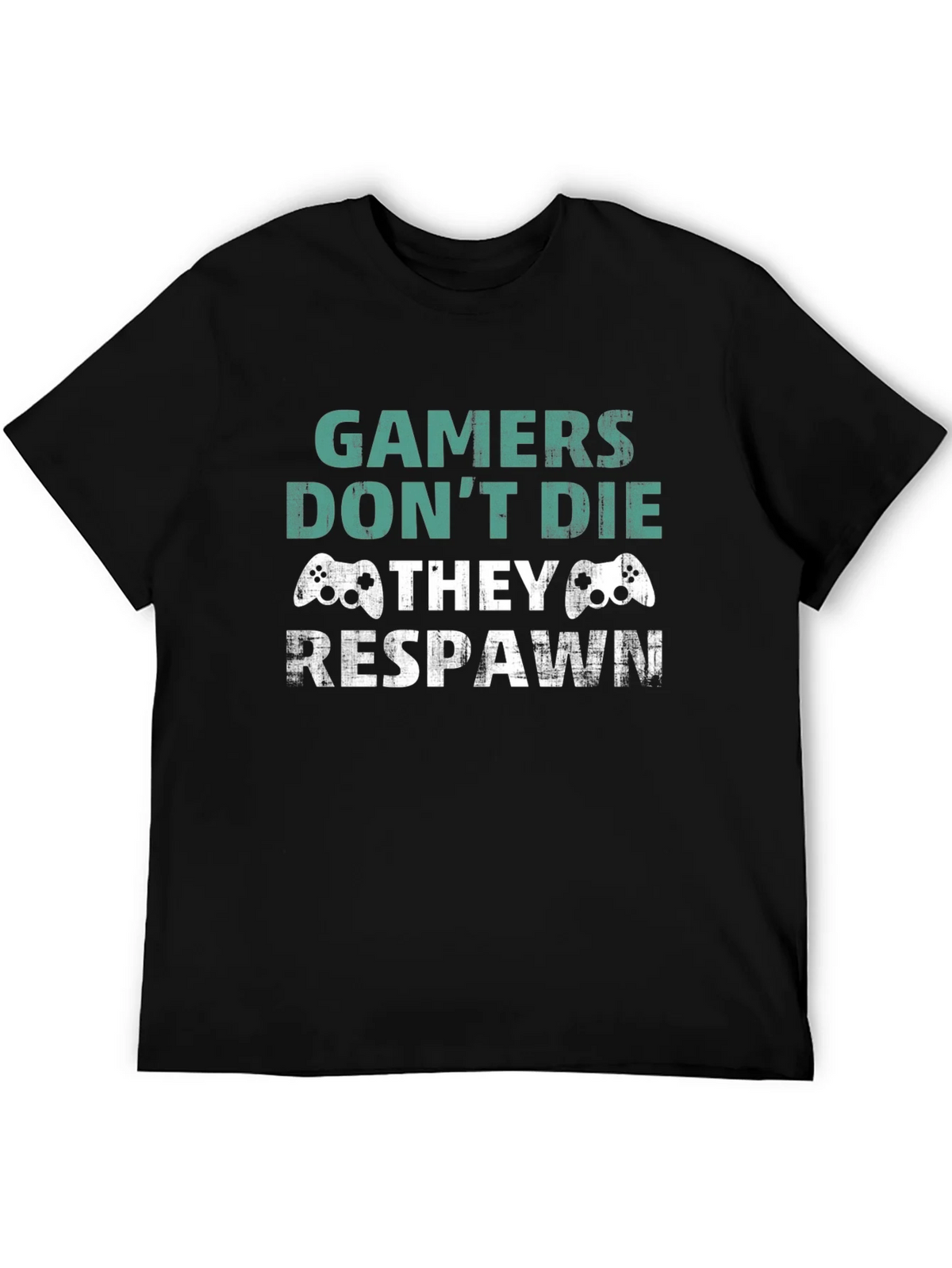 Gamer Respawn Graphic T-Shirt - Black product image 4