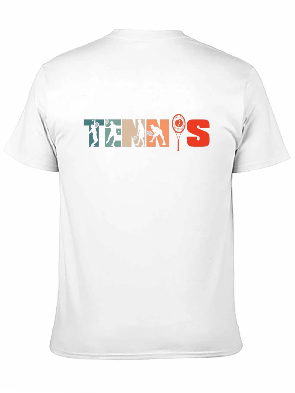 Retro Tennis Graphic Tee - Vintage Style Black T-Shirt product image 10