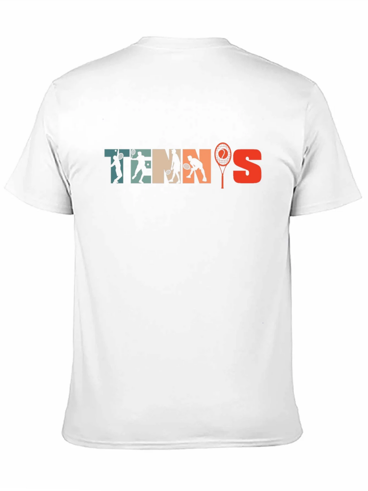 Retro Tennis Graphic Tee - Vintage Style Black T-Shirt product image 10
